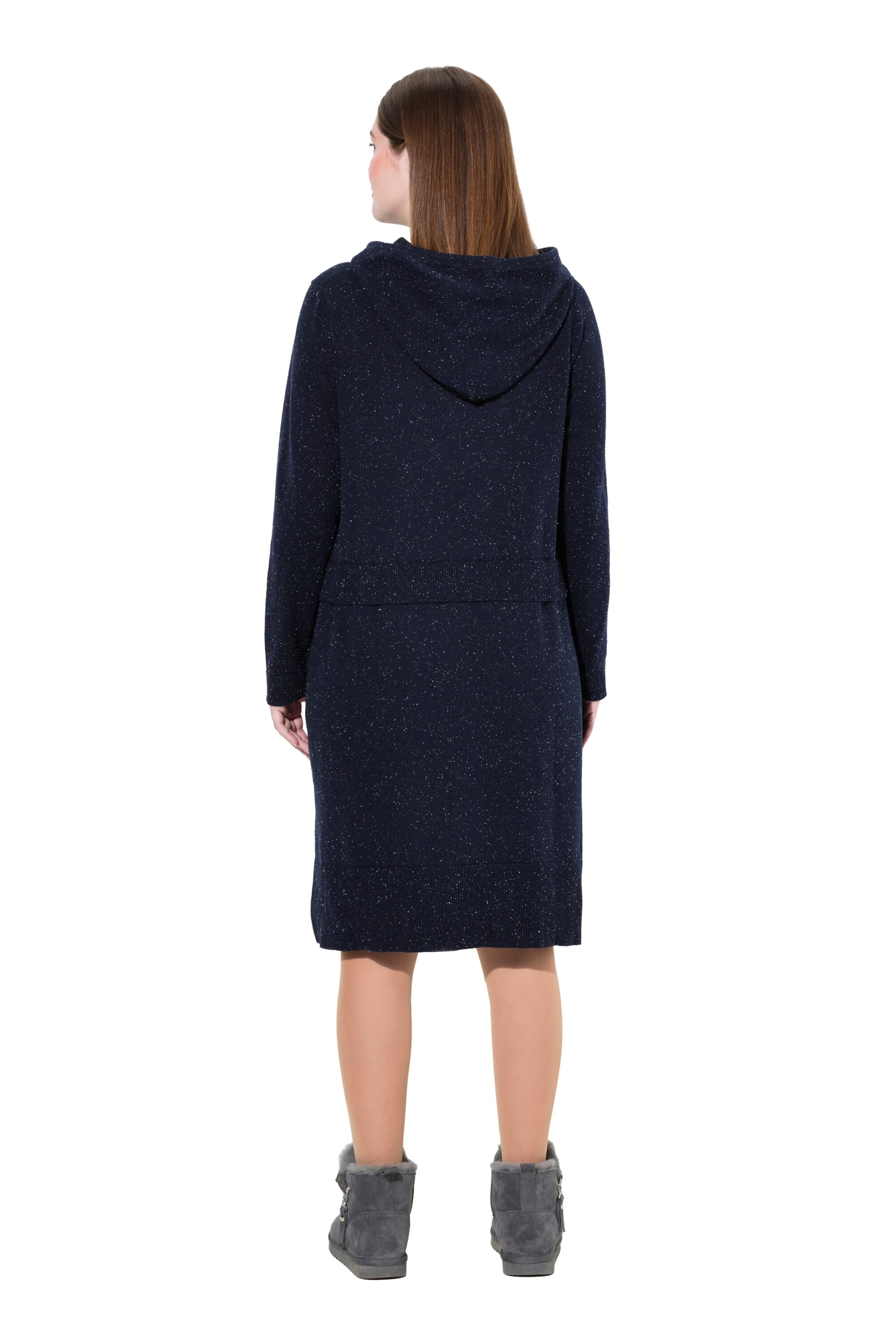 Ulla Popken Strikkjole i blå