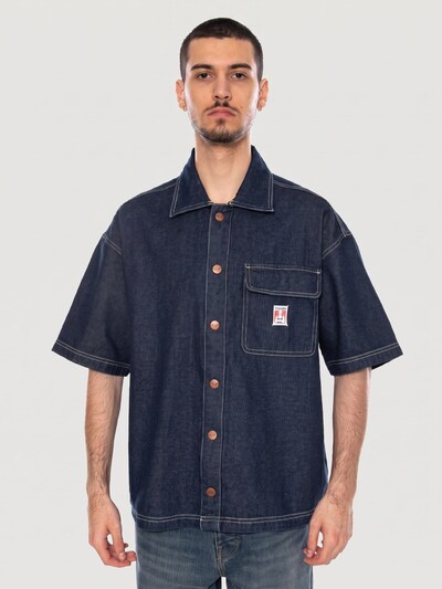 WRANGLER Button Up Shirt 'RINSE' in S in Indigo, Item view