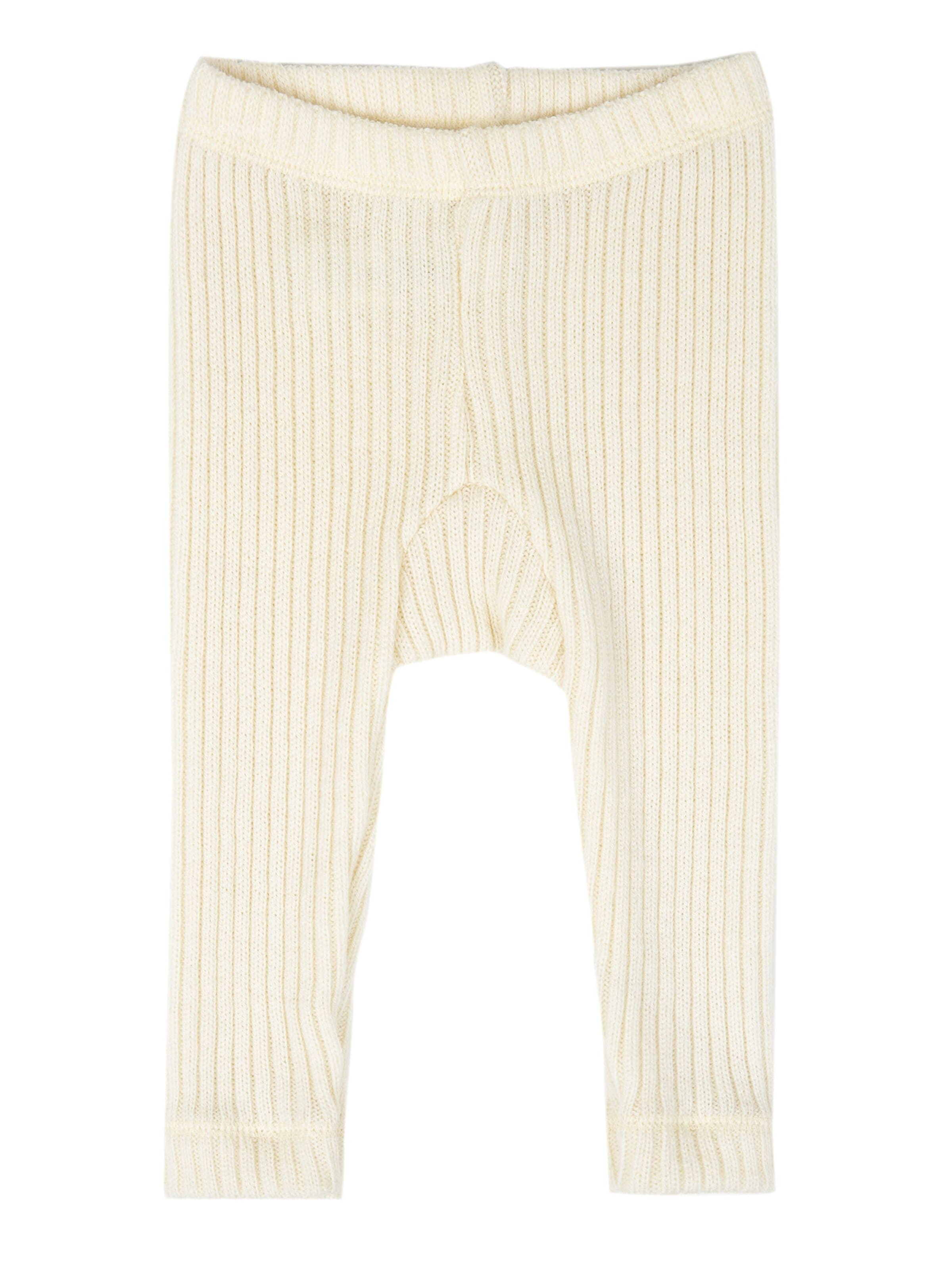 JOHA Leggings 'Rippstrick-Leggings aus Merinowolle'‌‌‌‌‌‌‌‌‌‌ in Weiß: Vorderseite
