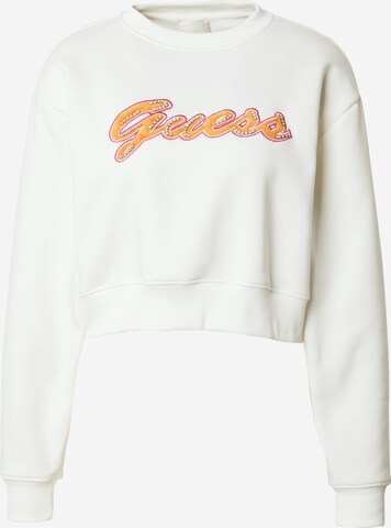 Sweat-shirt GUESS en beige : devant