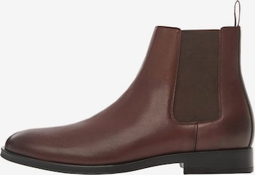 MANGO MAN Chelsea Boots in Brown: front
