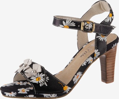 Laura Vita Strap Sandals in Black, Item view