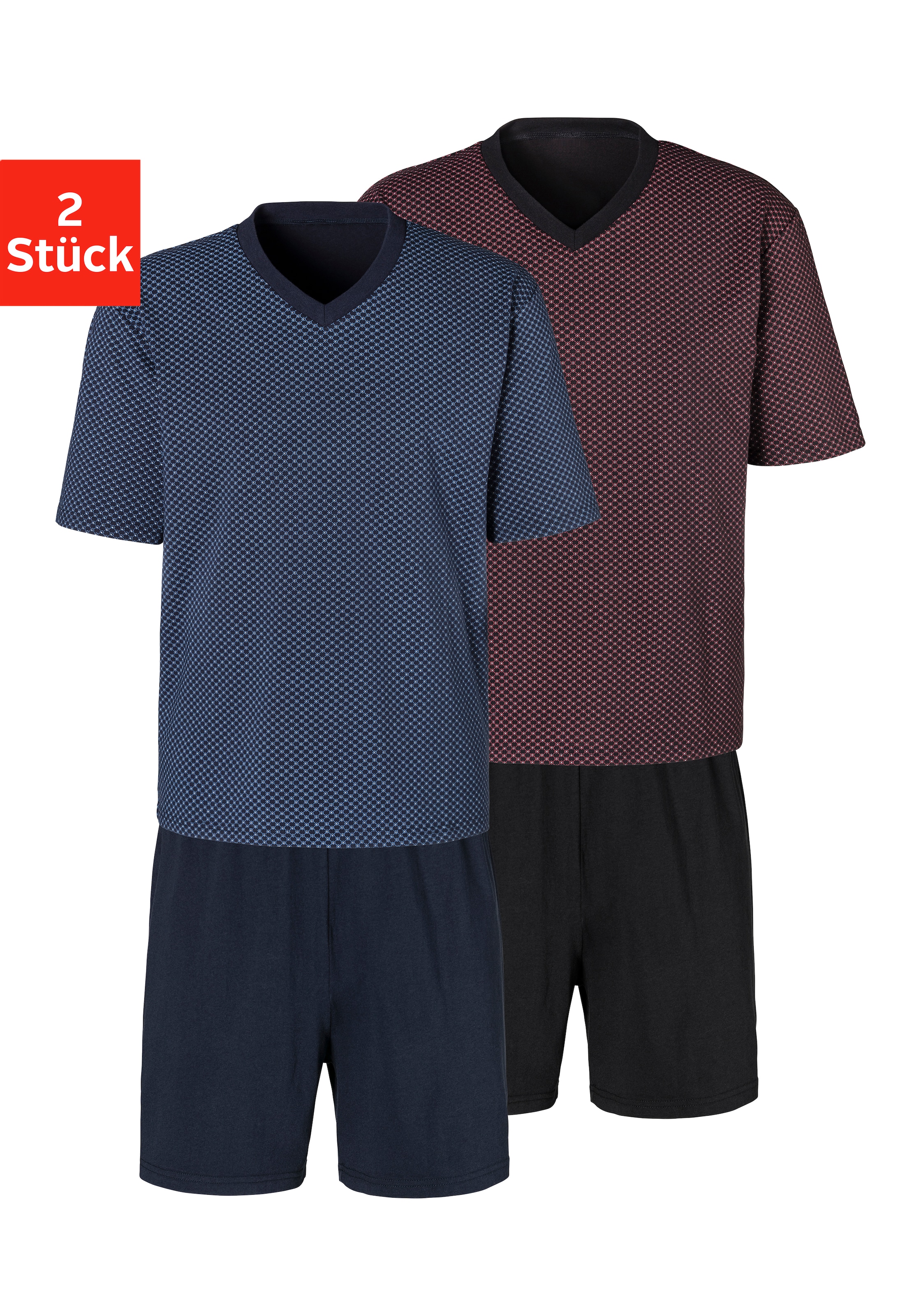 LE JOGGER Short Pajamas in Blue: front