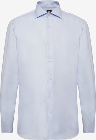Regular fit Camicia business 'Ultimate non-iron' di Boggi Milano in blu: frontale
