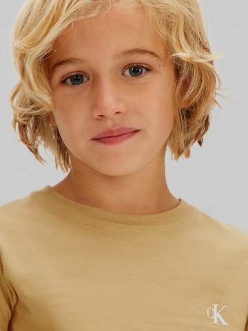 Calvin Klein Jeans Tričko – béžová