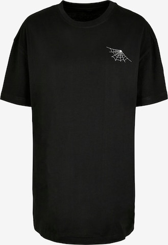 Maglia extra large 'Halloween - Spider Web' di Merchcode in nero: frontale