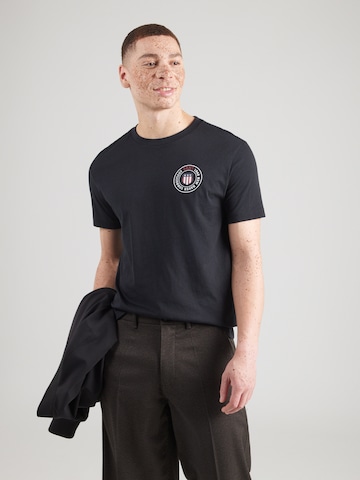 T-Shirt GANT en noir : devant
