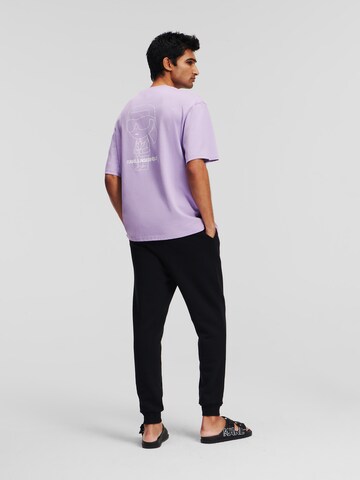 Karl Lagerfeld Majica 'Ikonik 2.0' | vijolična barva