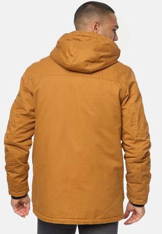 INDICODE JEANS Winter Jacket ' Crossing ' in Orange