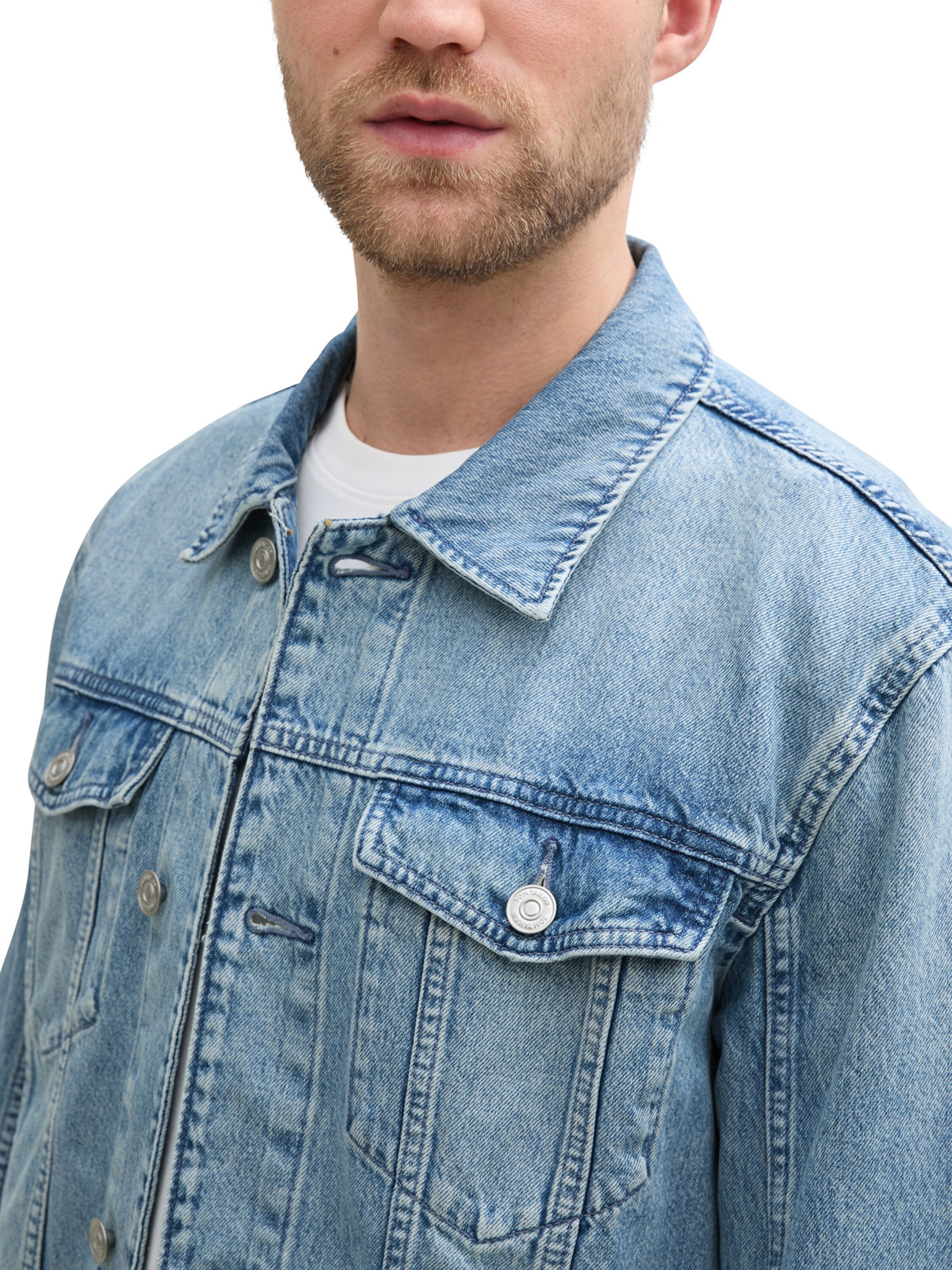 TOM TAILOR Tussenjas in Blauw