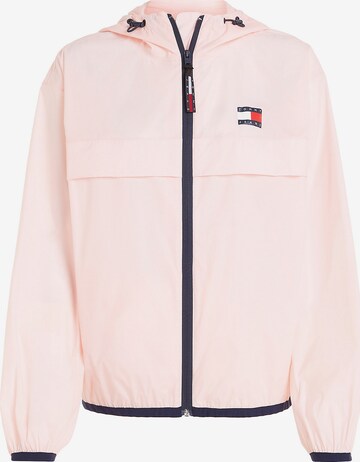 Tommy Jeans Демисезонная куртка в Ярко-розовый: спереди