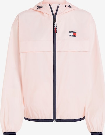 Tommy Jeans Демисезонная куртка в Ярко-розовый: спереди