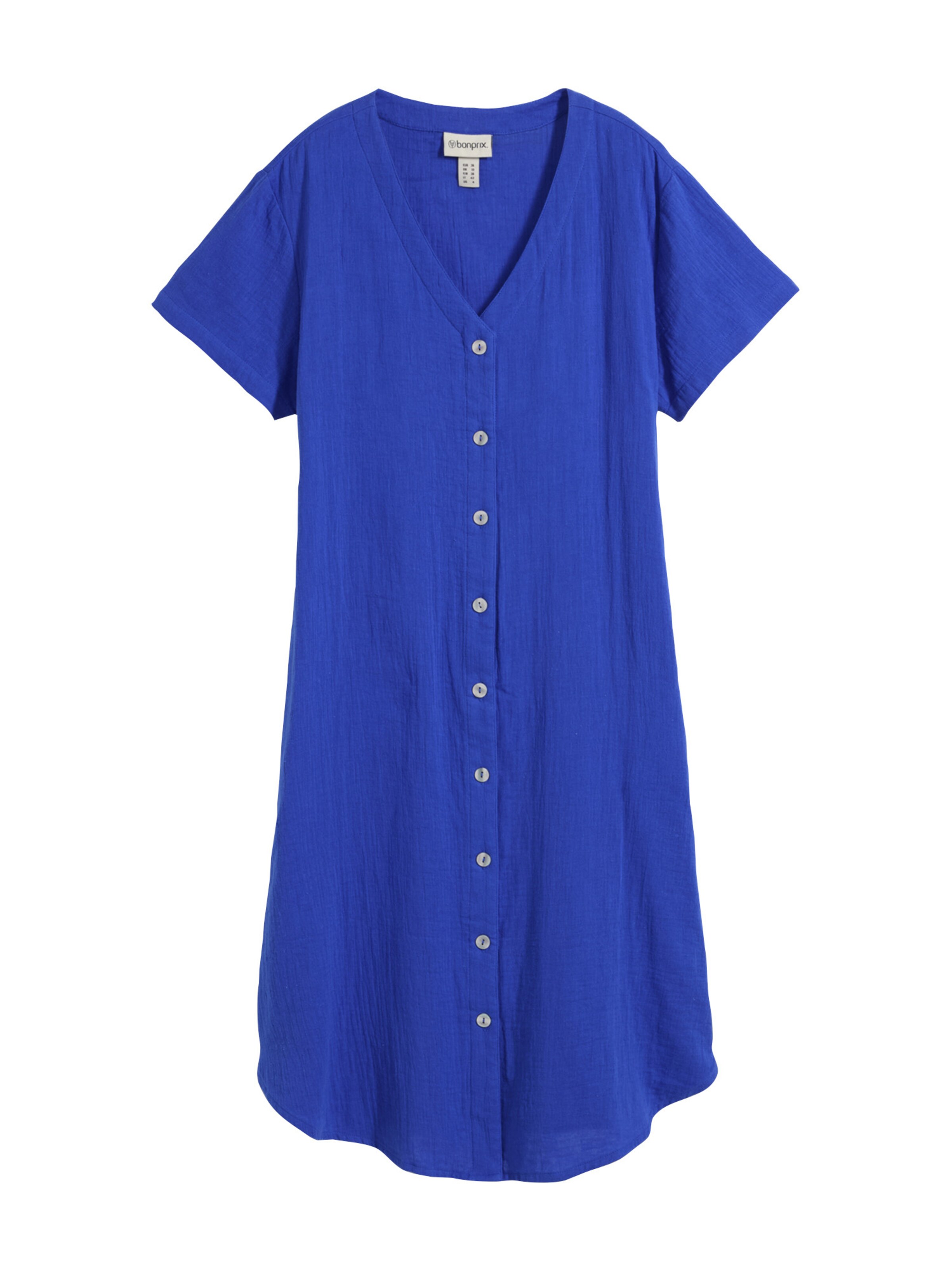 bonprix Blousejurk in Blauw: voorkant