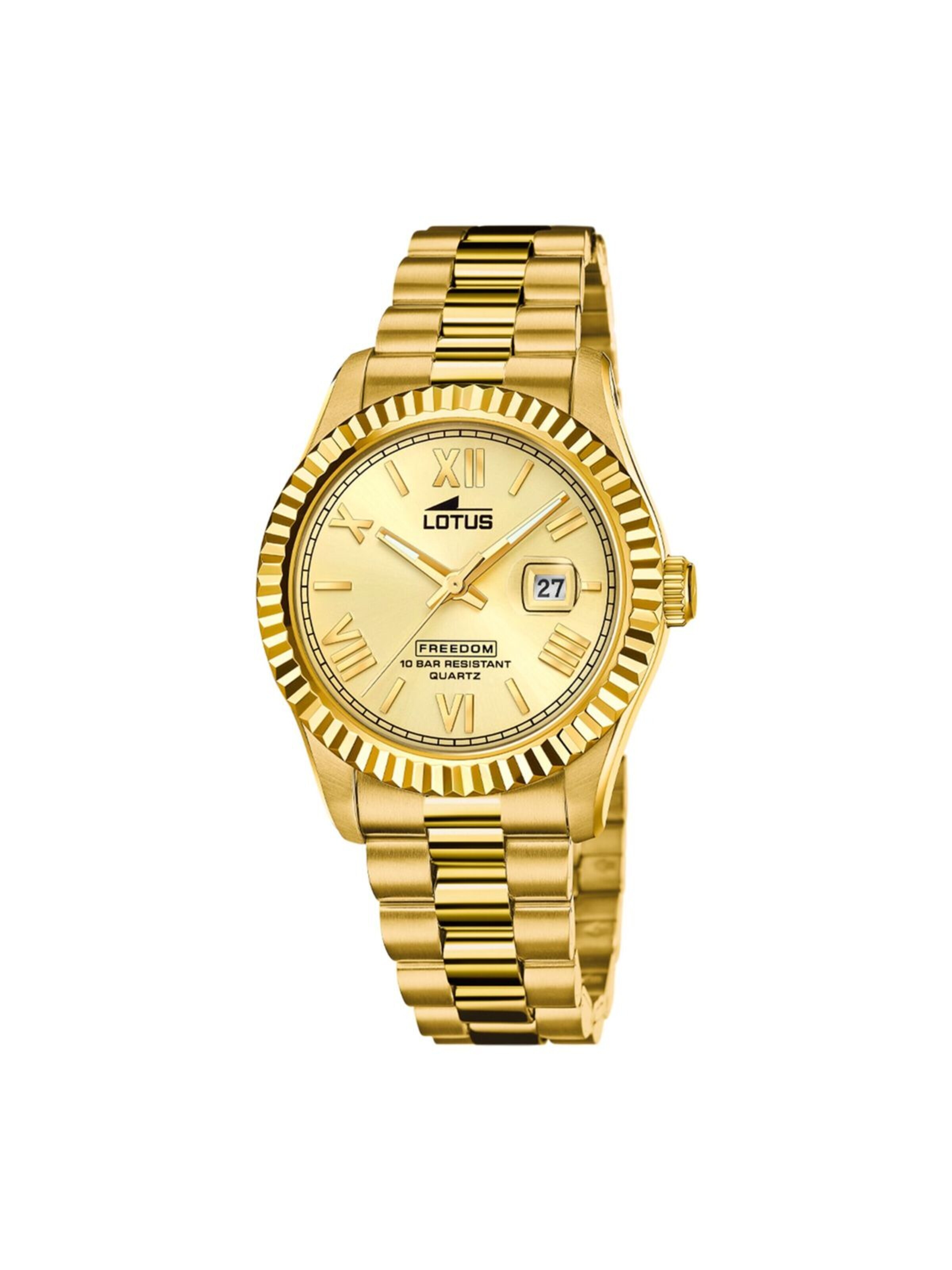 Lotus Analoog horloge 'Date watch Freedom' in Goud: voorkant