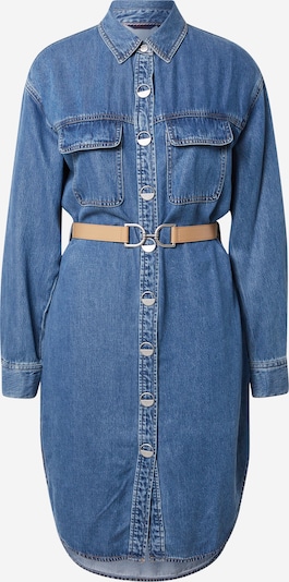 Salsa Kleid in blue denim / hellbraun, Produktansicht