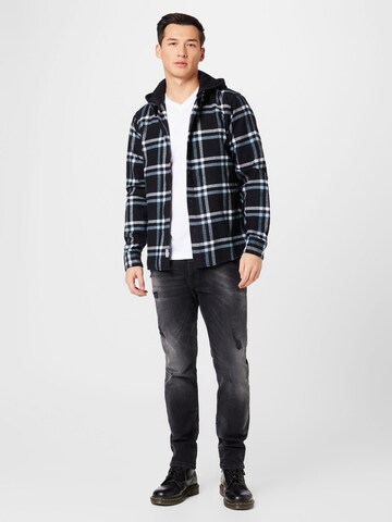 HOLLISTER Regular Fit Hemd in Schwarz