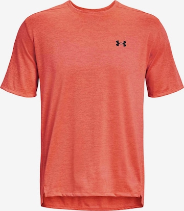 UNDER ARMOUR Performance Shirt 'Tech Vent Ss' in Orange: front
