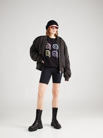 Karl Lagerfeld Sweatshirt 'Ikonik 2.0' in Zwart