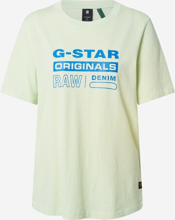 Maglietta di G-Star RAW in verde: frontale