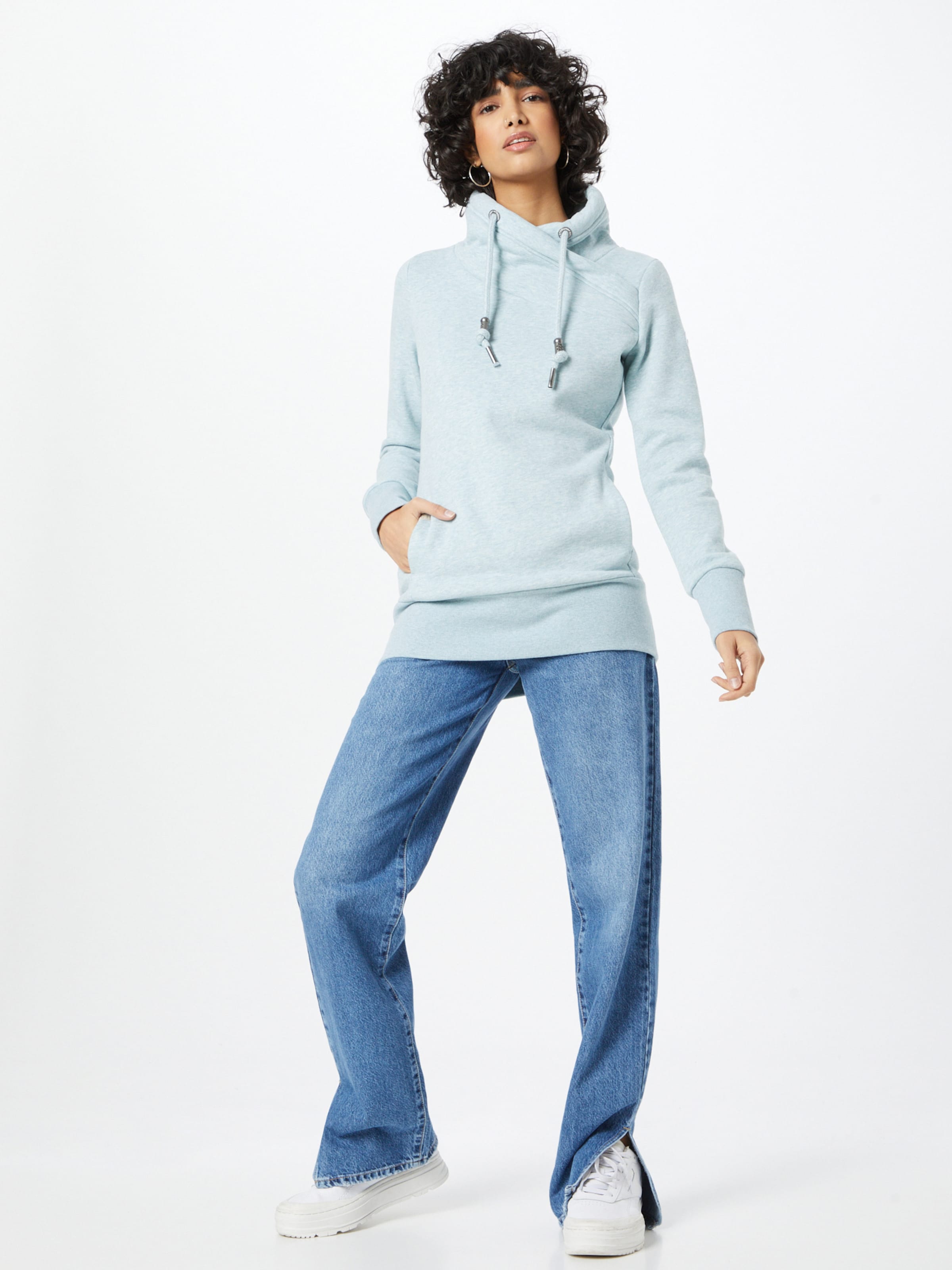 Femme Sweat-shirt NESKA Ragwear en Bleu Clair 