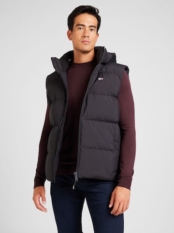 Tommy Jeans Bodywarmer 'Essential' in Zwart: voorkant