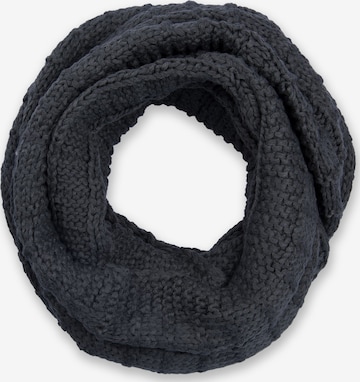 styleBREAKER Loop scarf 'Strick Loop mit Karomuster' in Grey: front