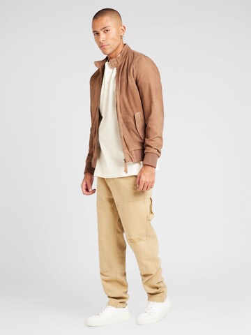 HUGO Regular Trousers 'Garon243D' in Beige