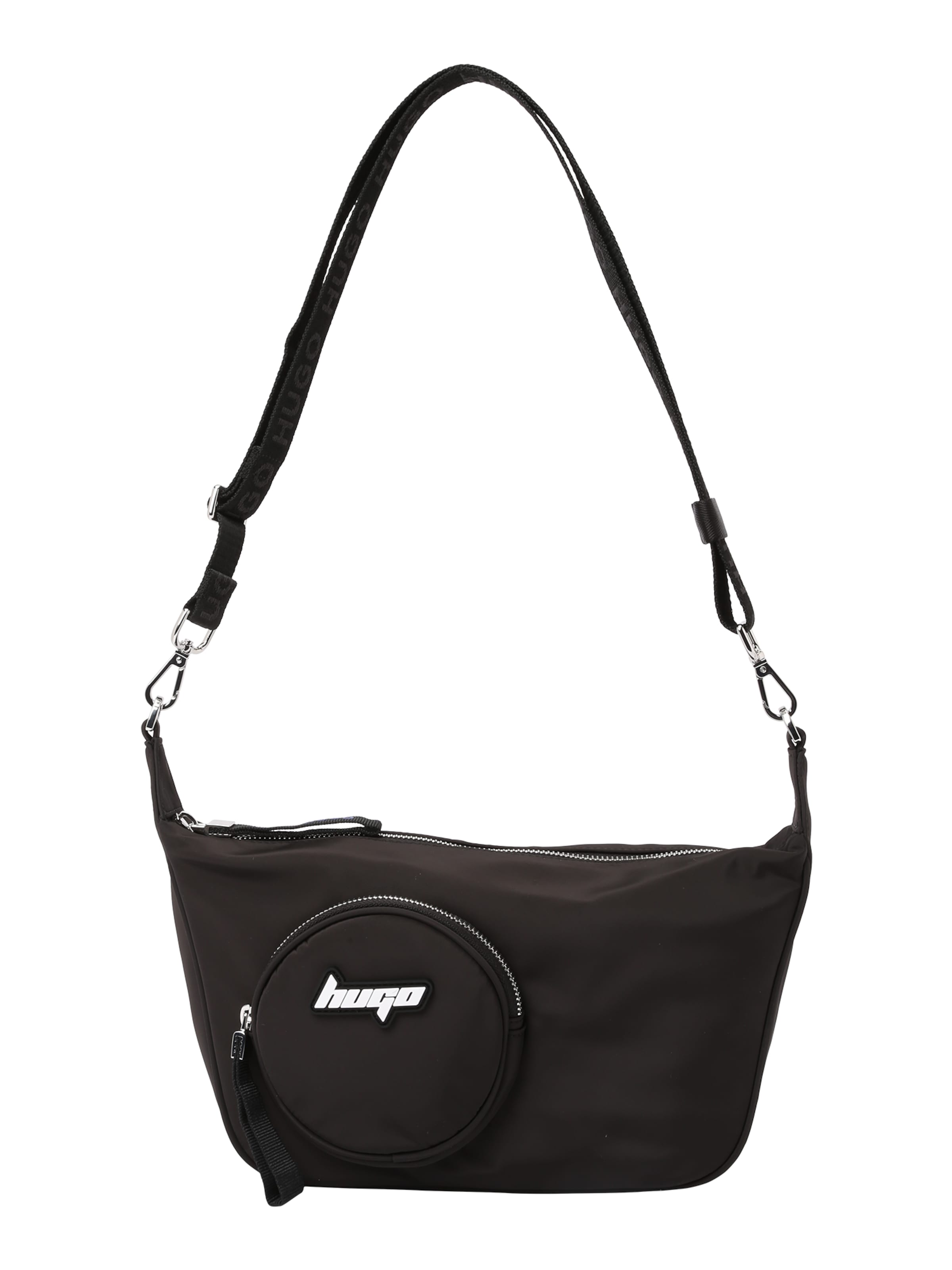 HUGO Чанта за през рамо тип преметка 'Roselyn' в черно: отпред