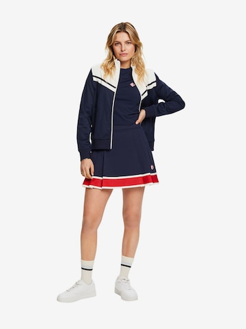 ESPRIT Athletic Zip-Up Hoodie in Blue