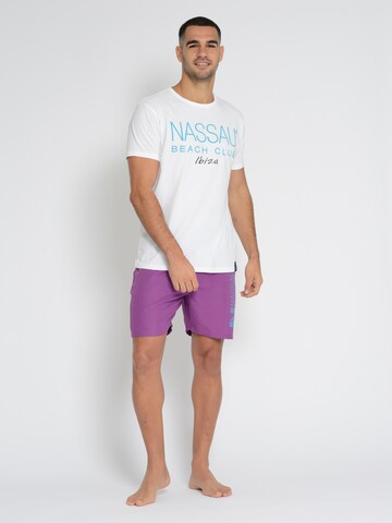 NASSAU Beach Club Shirt ' NB231040 ' in White