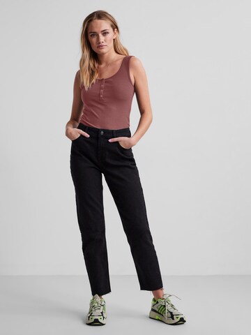 PIECES Top 'PCKitte' in Brown