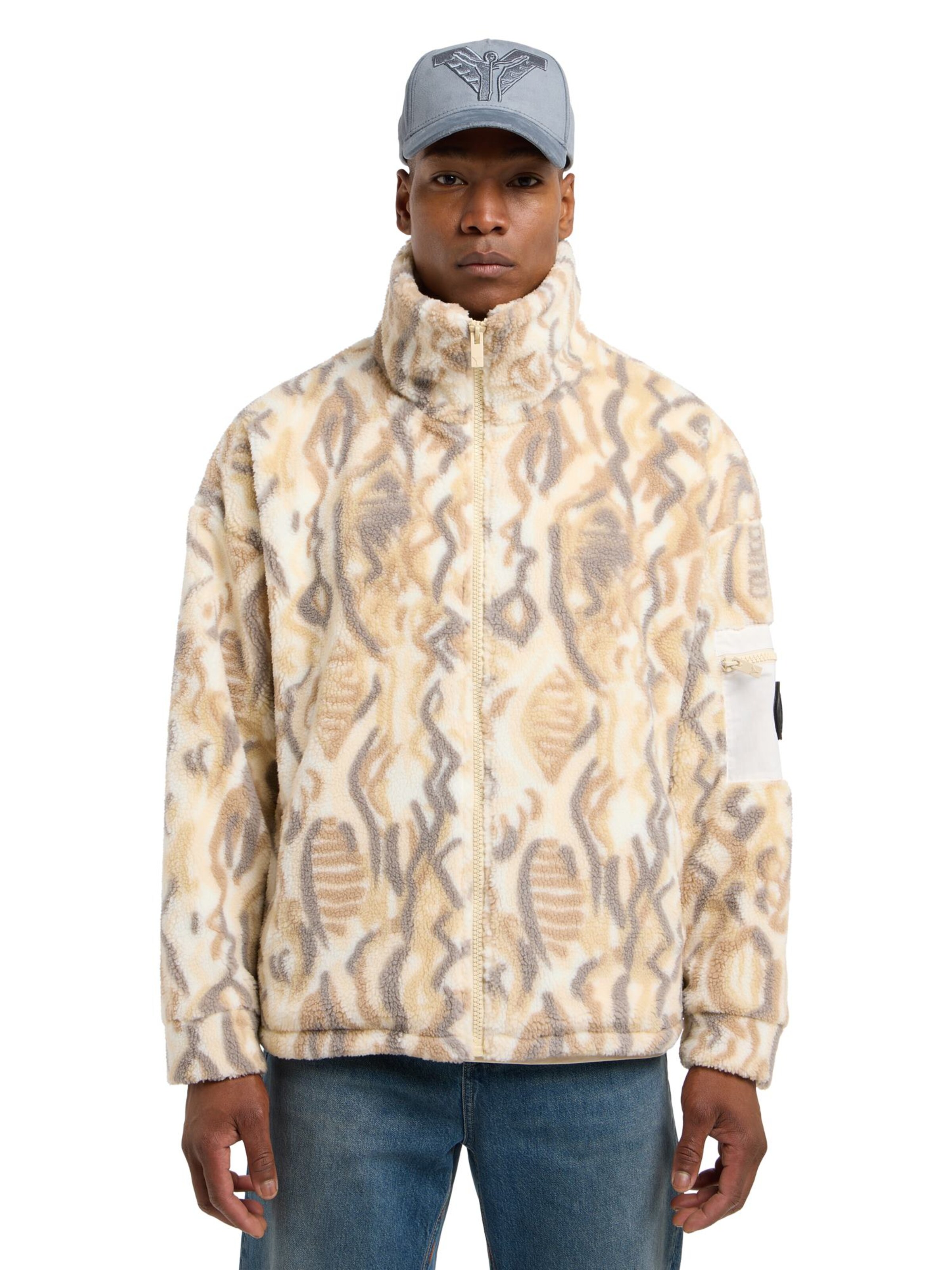 Carlo Colucci Übergangsjacke 'Dispoto' in Beige: Vorderseite