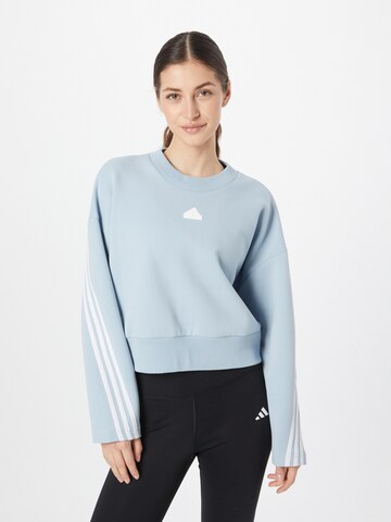 ADIDAS SPORTSWEAR Athletic Sweatshirt 'Future Icons 3-Stripes' in Blue: front