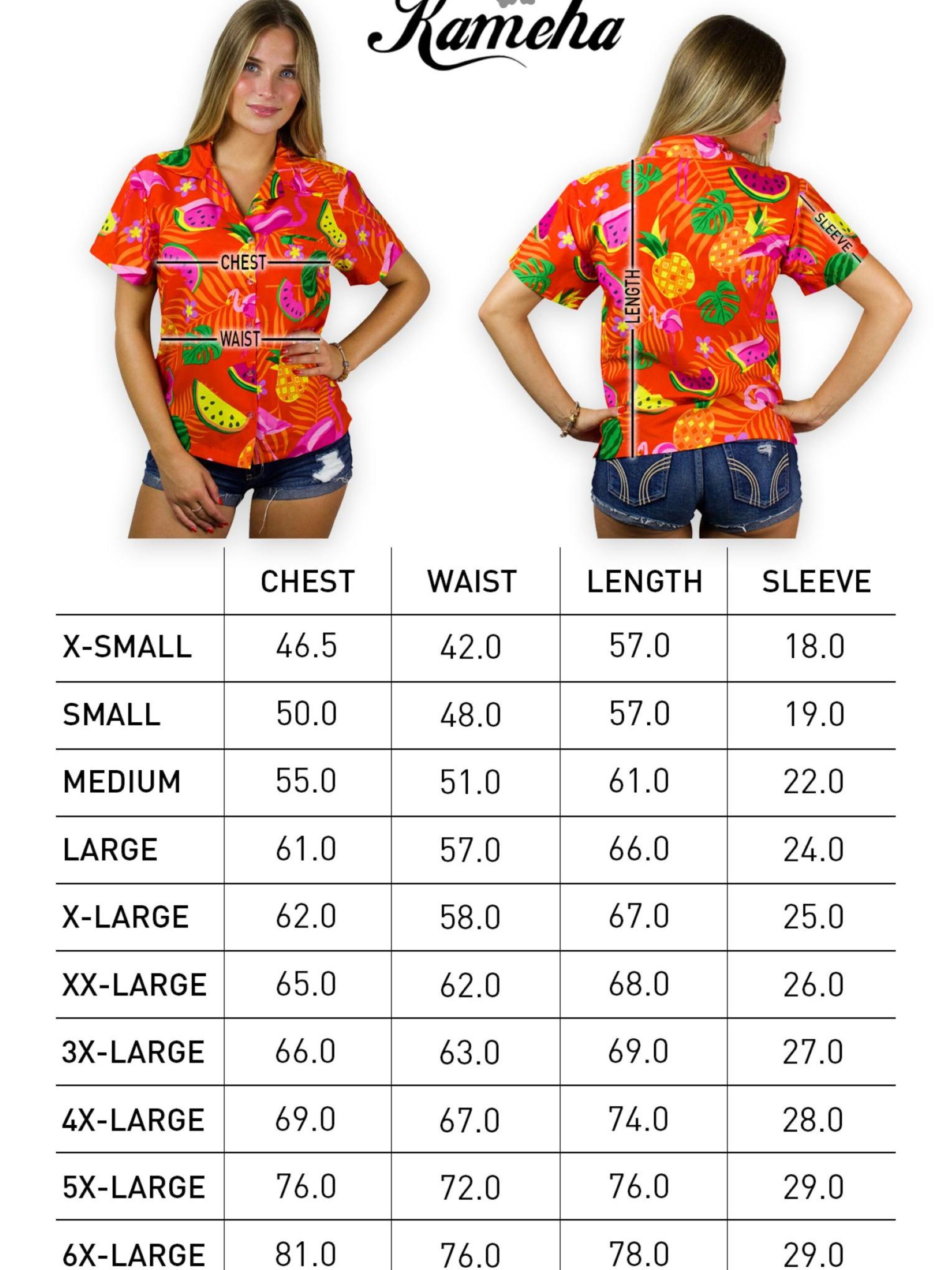 King Kameha Bluse 'Flamingo Melone'‌ in Orange: Vorderseite