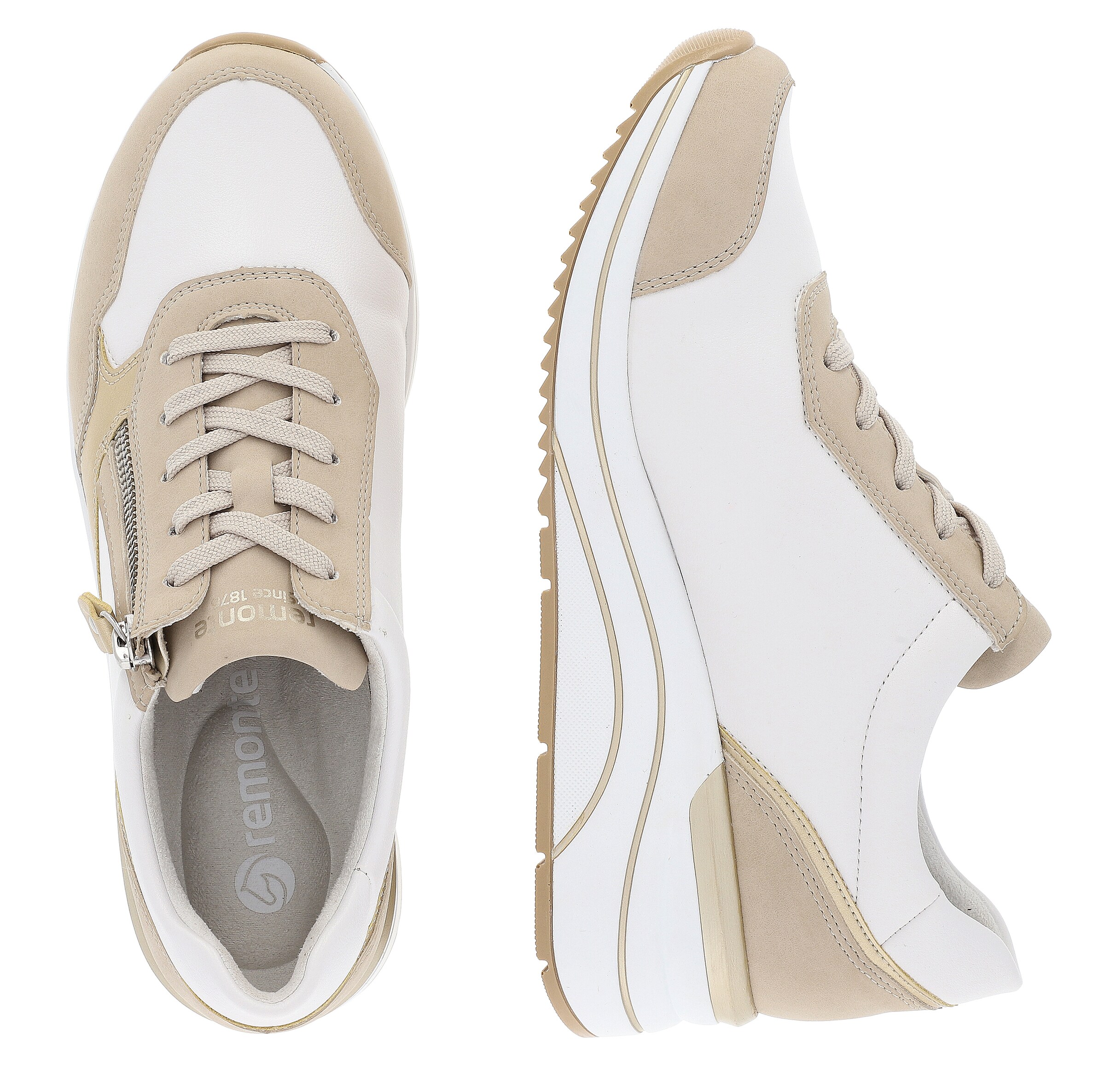 Baskets basses REMONTE en blanc