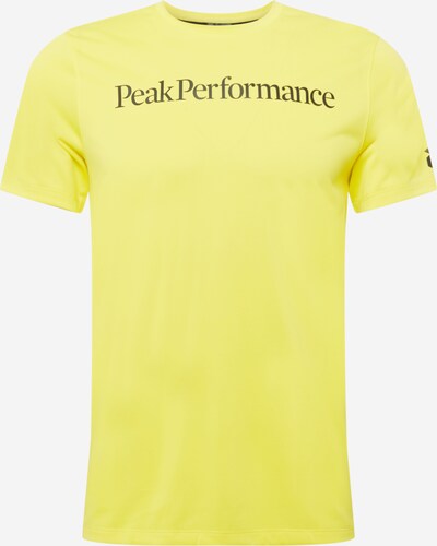 PEAK PERFORMANCE Sportshirt 'Alum' in zitrone / grau / schwarz, Produktansicht