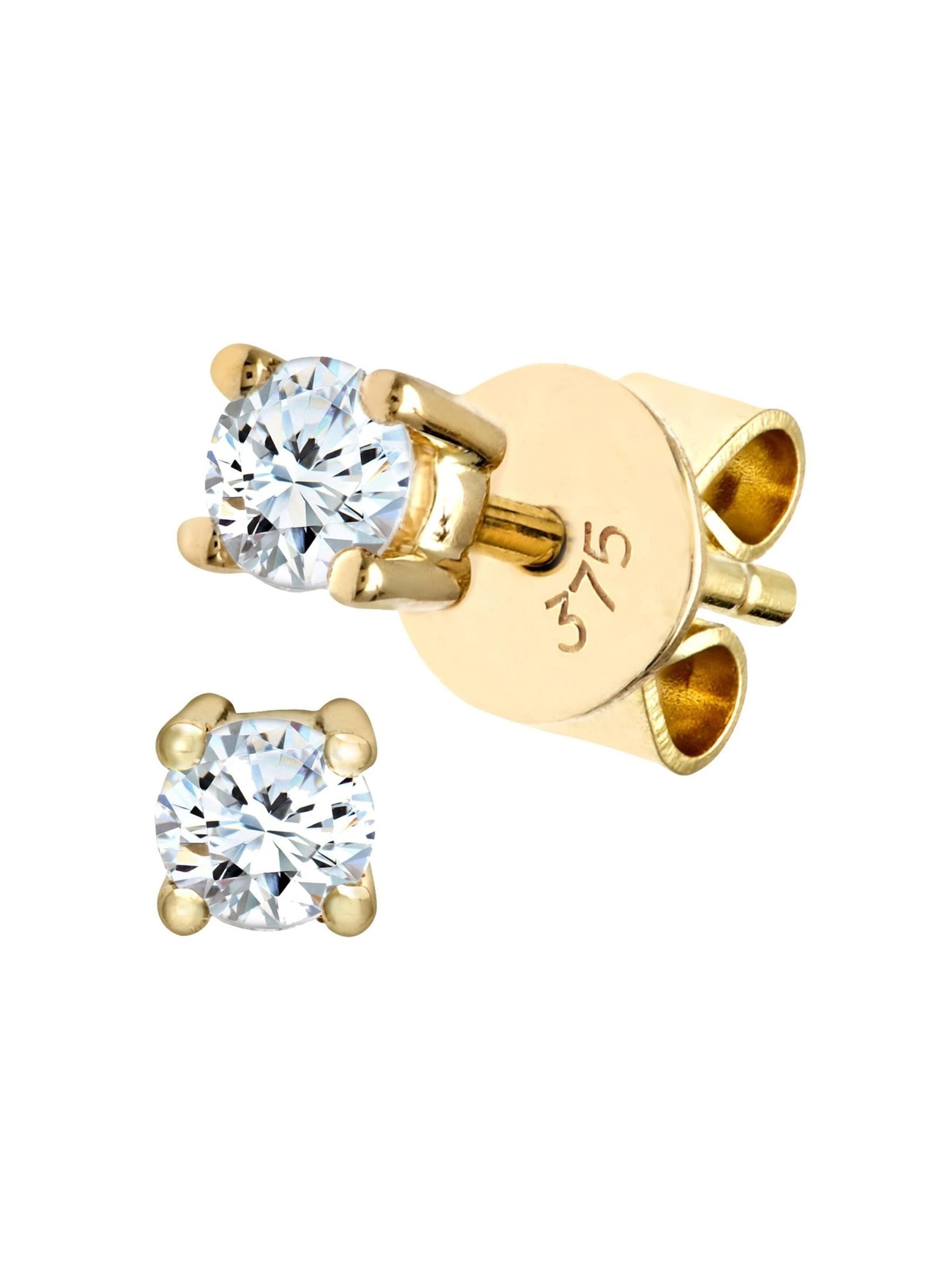 Boucles d'oreilles DIAMANT LETERNEL en or : devant