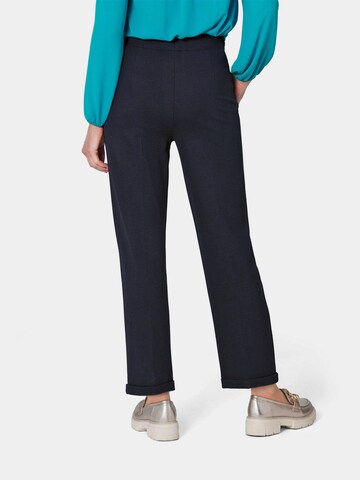 Regular Pantalon à plis Goldner en bleu