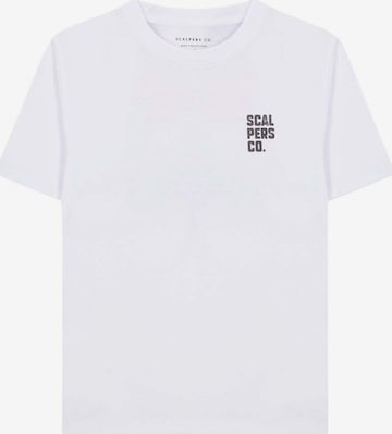 T-Shirt Scalpers en blanc : devant