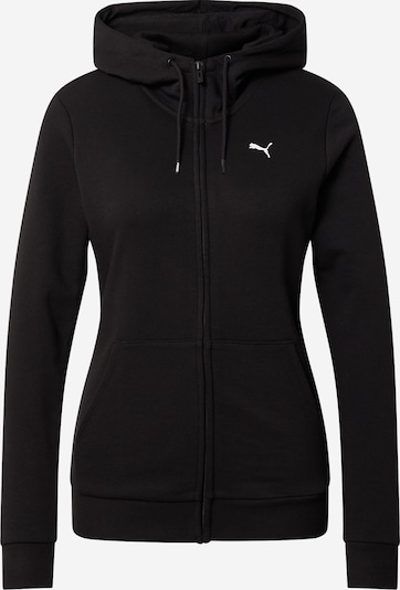 PUMA Bluza rozpinana sportowa w kolorze czarny / białym, Podgląd produktu