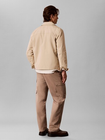 Loosefit Pantalon cargo Calvin Klein Jeans en beige