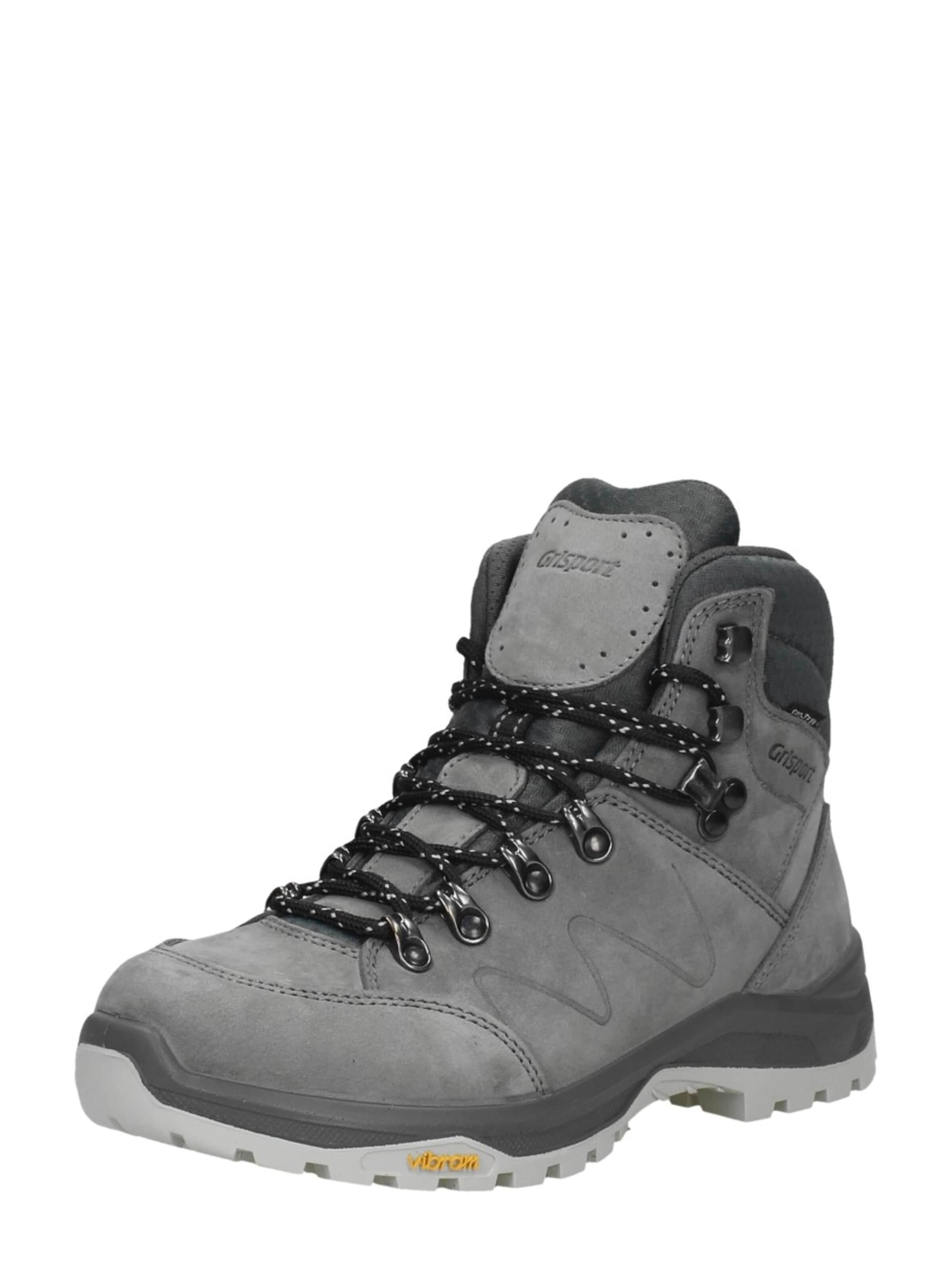 Grisport Lace-Up Boots 'GRI Boston Mid' in Grey: front