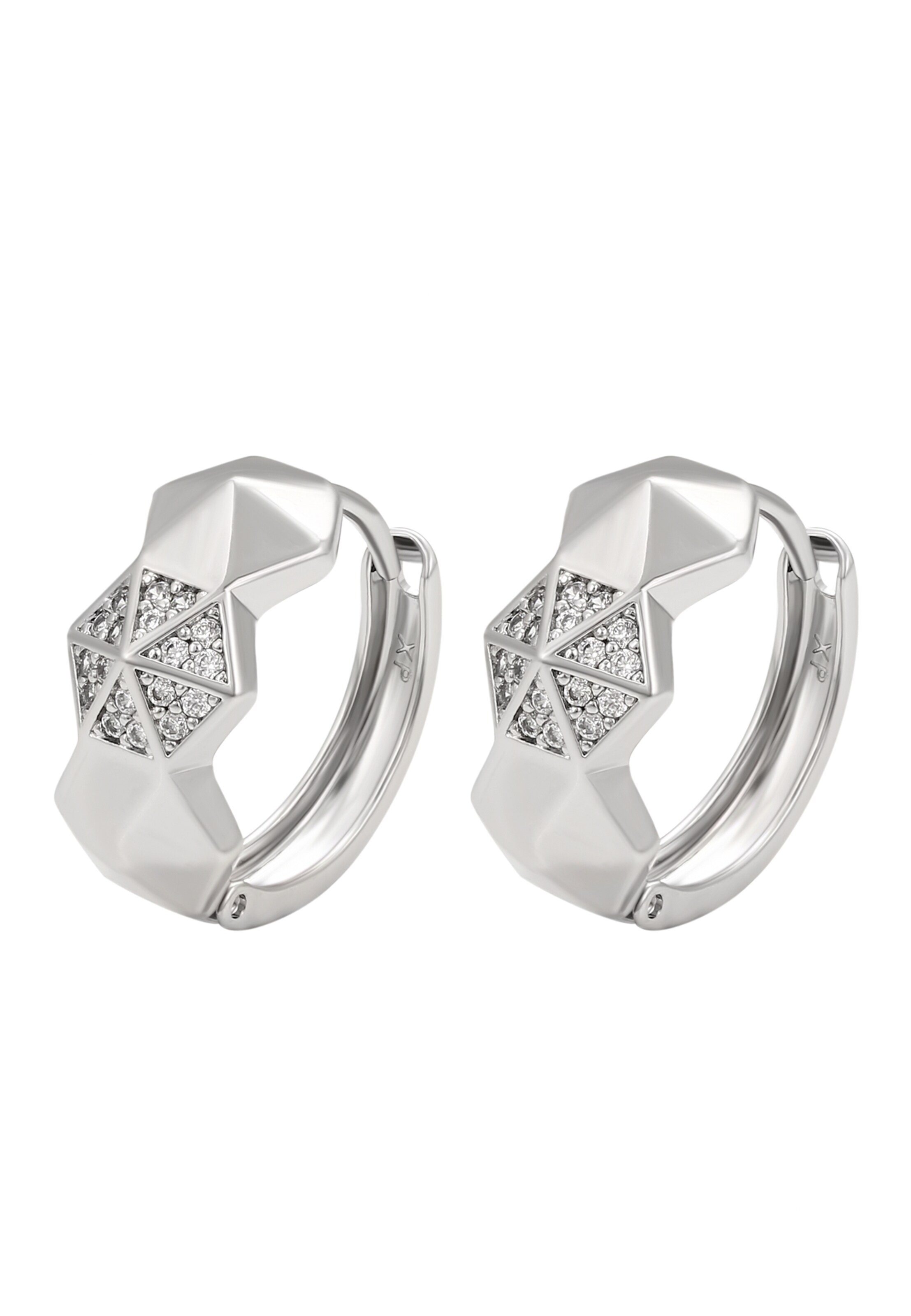 faina - Brincos em prata: frente