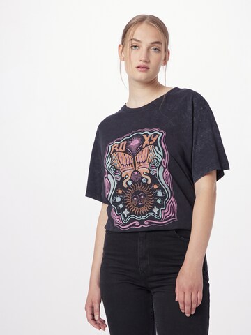 T-shirt 'Girl Need Love' ROXY en gris : devant