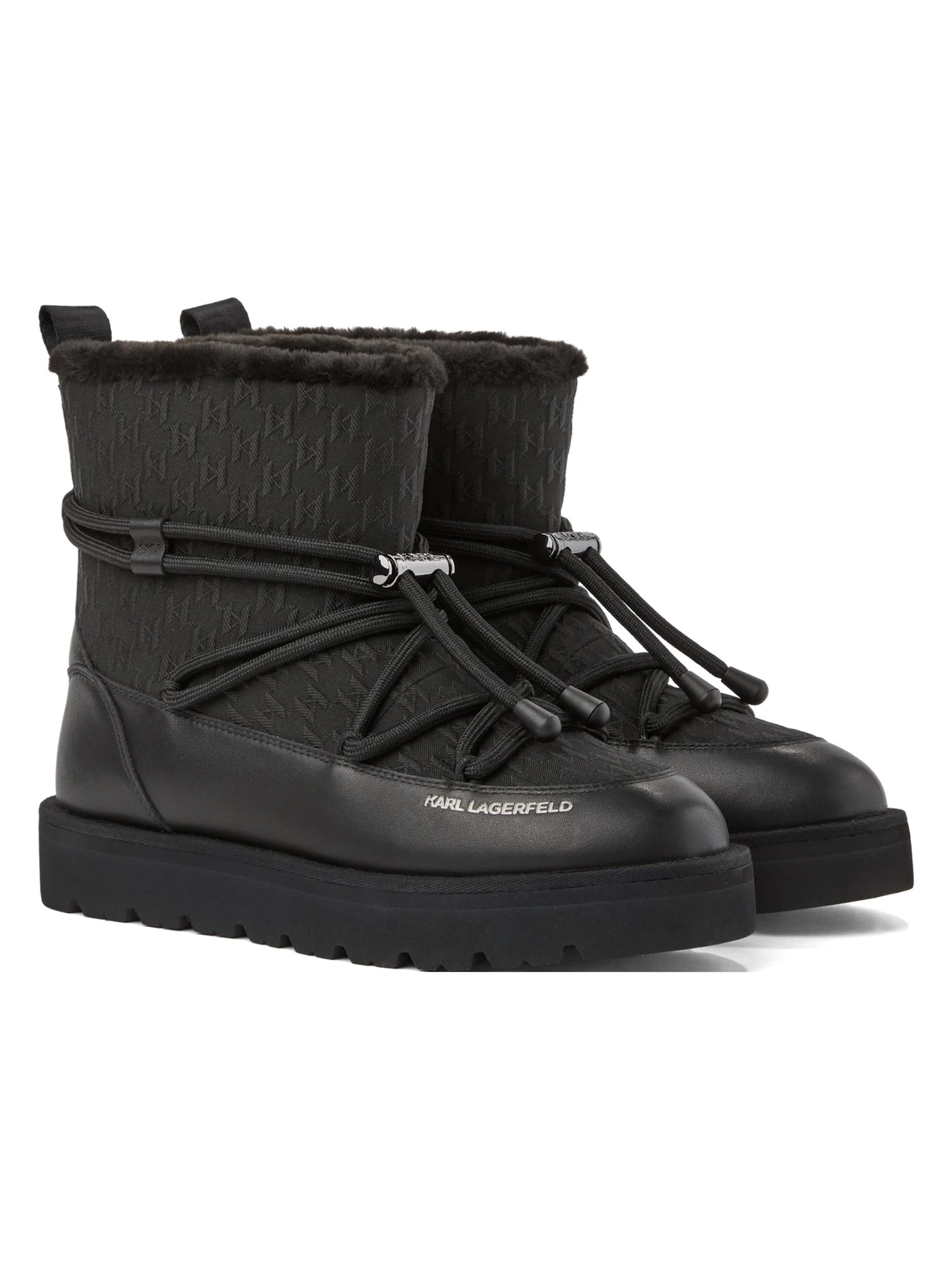 Karl Lagerfeld Snowboots in Schwarz