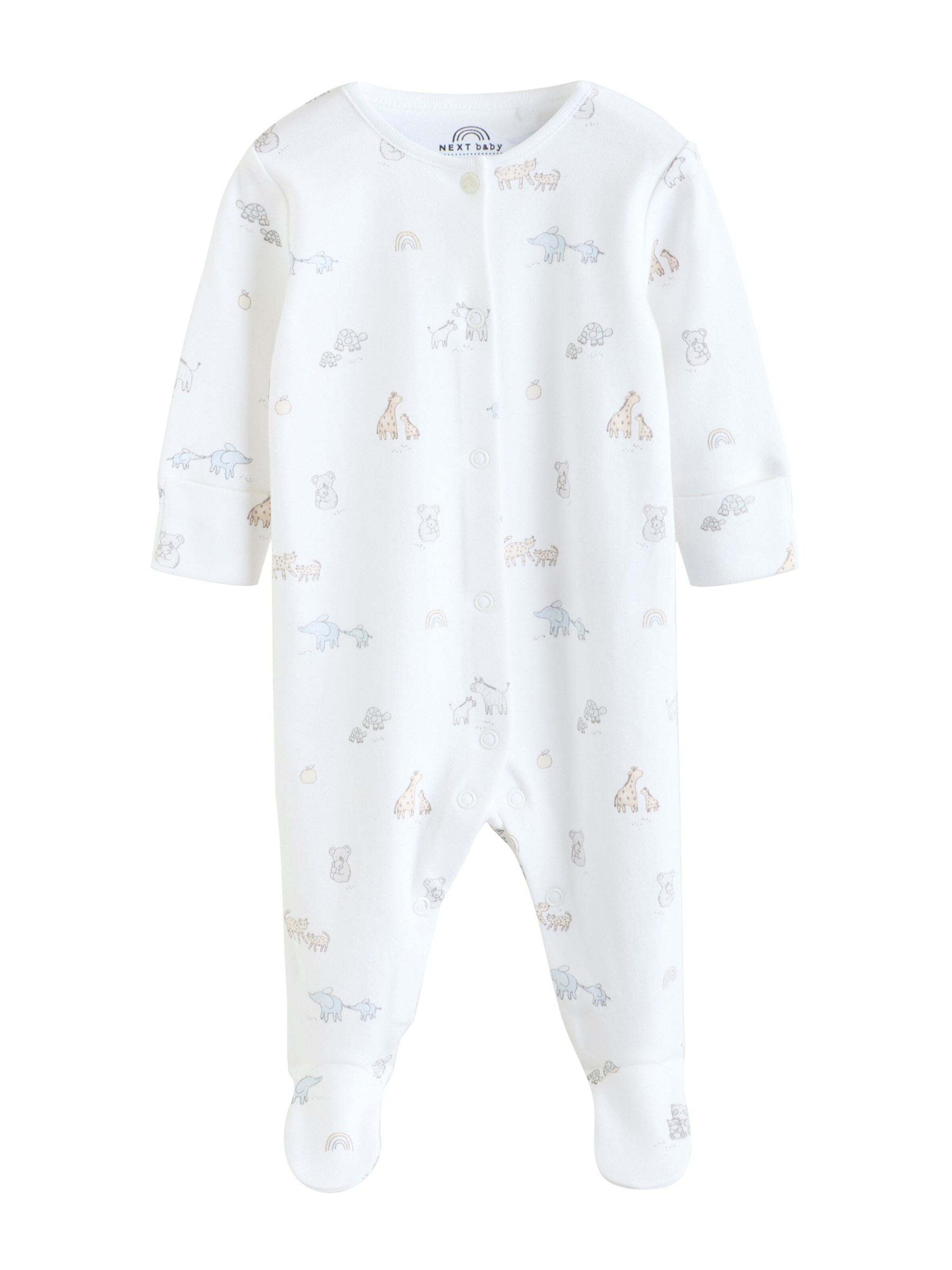 Next - Pijama entero/body en blanco