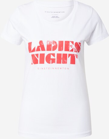 Maglietta 'Ladies Night' di EINSTEIN & NEWTON in bianco: frontale