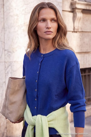 Trendyol Strickjacke in Blau: Vorderseite
