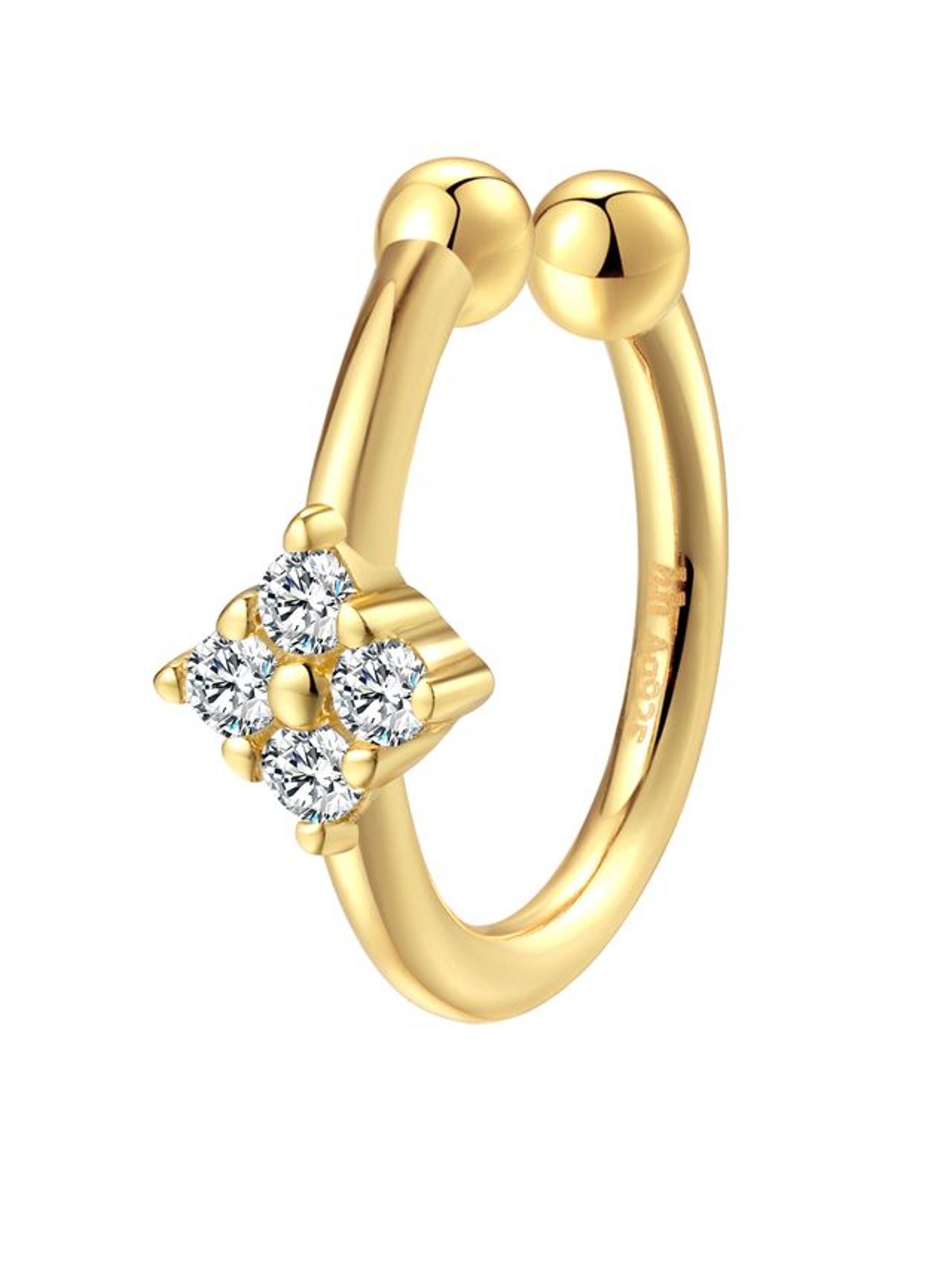 Orecchini 'Daisy' di Hey Happiness in oro