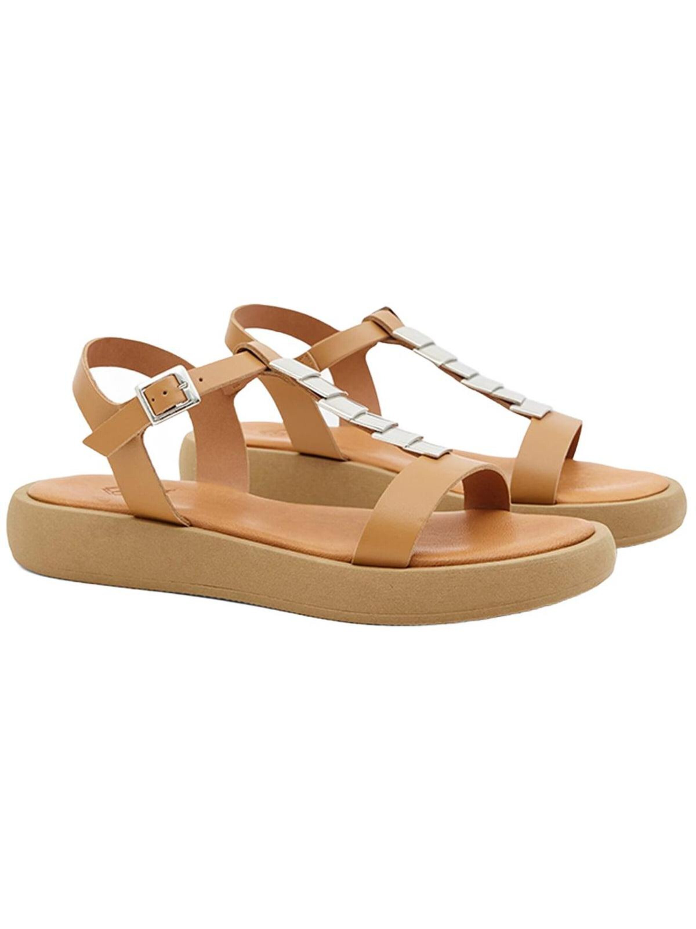 Desa Sandals 'Sandalen' in Beige: front